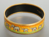 Hermès Wide Enamel Elephant Walk Bangle
