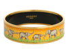 Hermès Wide Enamel Elephant Walk Bangle