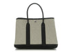 Hermès Ecru Toile and Black Negonda Garden Party 30