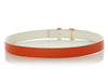 Hermès Orange and Craie Reversible Belt Kit 24mm