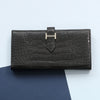 Hermes black alligator Bearn wallet