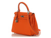 Hermès Orange Minium Togo Kelly 25