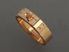 Hermès 18K Rose Gold Diamond Kelly Ring