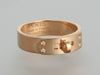 Hermès 18K Rose Gold Diamond Kelly Ring