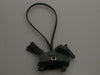 Hermès Black Lambskin Plush Rodeo Robeo Bag Charm PM