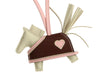 Hermès Craie Lambskin Rodeo Robeo Coeur PM Bag Charm