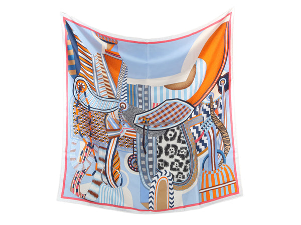 Hermès La Selle Imaginaire Dossard Scarf 90cm