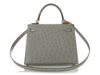Hermès Bleu Glacier Ostrich Kelly 25