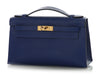 Hermès Bleu Electrique Epsom Kelly Pochette