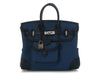 Hermès Bleu Egee Toile Goeland Cargo Birkin 25
