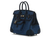 Hermès Bleu Egee Toile Goeland Cargo Birkin 25