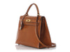 Hermès Vintage Gold Ardennes Kelly 32