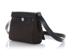 Hermès Mini Dark Bronze Military Toile and Noir Vache Hunter Herbag Zip