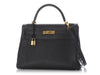 Hermès Black Togo Kelly 32