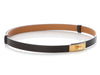 Hermès Macassar Odyssee Calfskin Kelly Belt 18
