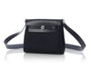 Hermès Blue Indigo Toile and Vache Hunter Herbag Zip 20
