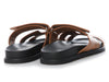 Hermès Gold Calfskin Chypre Sandals