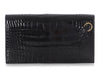 Hermès Black Shiny Alligator Kelly Pocket Long Wallet