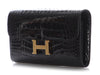 Hermès Black Shiny Alligator Constance To Go