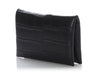 Hermès Black Matte Alligator Calvi Card Holder