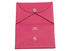 Hermès Pink Chèvre Calvi Card Holder