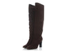 Hermès Brown Suede Heeled Riding Boots