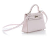 Hermès Mini Mauve Pale Chèvre Kelly 20