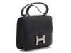 Hermès Vintage Black Barenia Constance 25