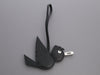 Hermès Black Alligator and Lizard Birdy Charm PM