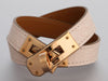 Hermes Kelly Double Tour in Rose Eglantine Boreal Alligator
