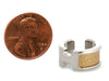 Hermès Small Palladium and Doré Chamkilight Goatskin Olympe Ear Cuff
