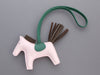 Hermès Rose Darling Lambskin Rodeo Bag Charm PM