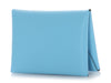Hermès Bleu Céleste Chèvre Calvi Duo Card Holder
