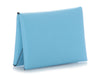 Hermès Bleu Céleste Chèvre Calvi Duo Card Holder