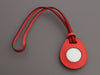 Hermès Rose Texas and Rouge Piment Swift Apple AirTag Bag Charm