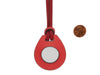 Hermès Rose Texas and Rouge Piment Swift Apple AirTag Bag Charm
