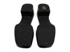 Gucci Black Rubber Chunk Heel Slide Sandals