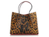 Christian Louboutin Leopard Print Spiked Cabarock Tote