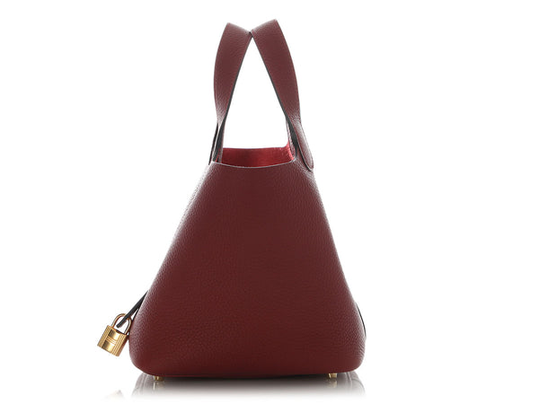Hermès Rouge H Clémence Picotin Lock 18