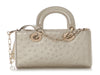 Dior Champagne Gold Ostrich Lady D-Joy