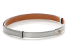 Hermès Silver Chamkilight Goatskin Kelly Belt