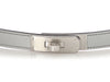 Hermès Silver Chamkilight Goatskin Kelly Belt