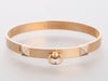 Hermès 18K Rose Gold Diamond Collier de Chien Bracelet