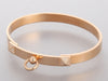 Hermès 18K Rose Gold Diamond Collier de Chien Bracelet