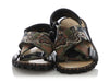 Valentino Dragon-Embroidered Camo Sandals