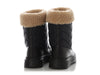 Gucci Black Nylon and Shearling Winter Boots