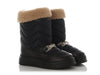 Gucci Black Nylon and Shearling Winter Boots