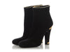 Prada Black and Gold Heeled Booties