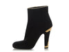 Prada Black and Gold Heeled Booties