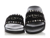 Givenchy Black Logo Studded Slides